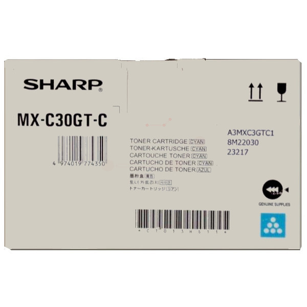 Original Sharp MXC30GTC Toner cyan