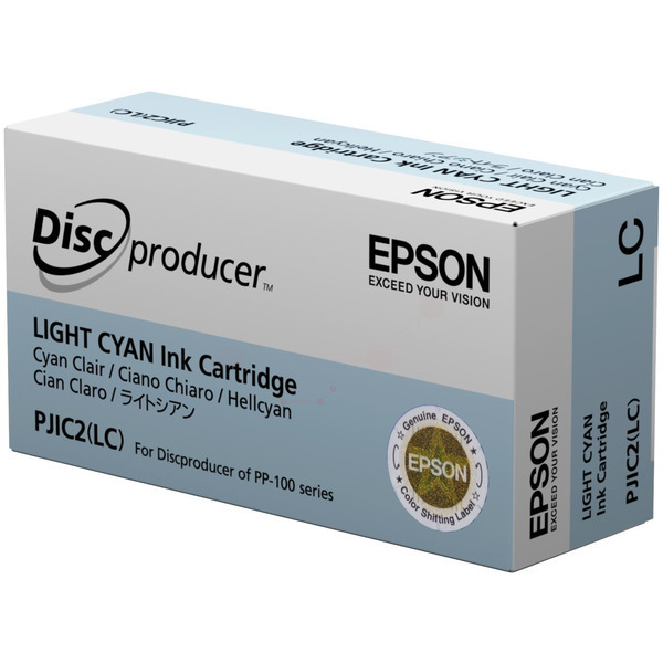 Original Epson C13S020448 / PJIC2 Tintenpatrone cyan hell