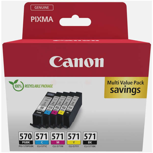 Original Canon 0372C004 / PGI570CLI571 Tintenpatrone MultiPack