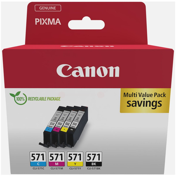 Original Canon 0386C005 / CLI571 Tintenpatrone MultiPack