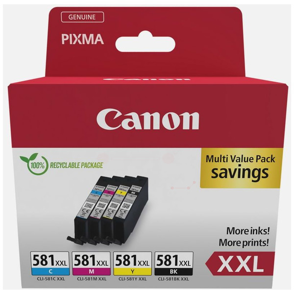 Original Canon 1998C005 / CLI581XXL Tintenpatrone MultiPack