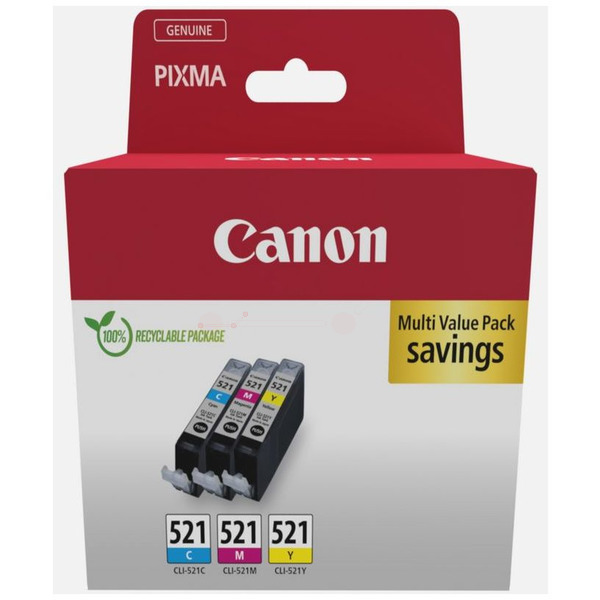 Original Canon 2934B010 / CLI521 Tintenpatrone MultiPack