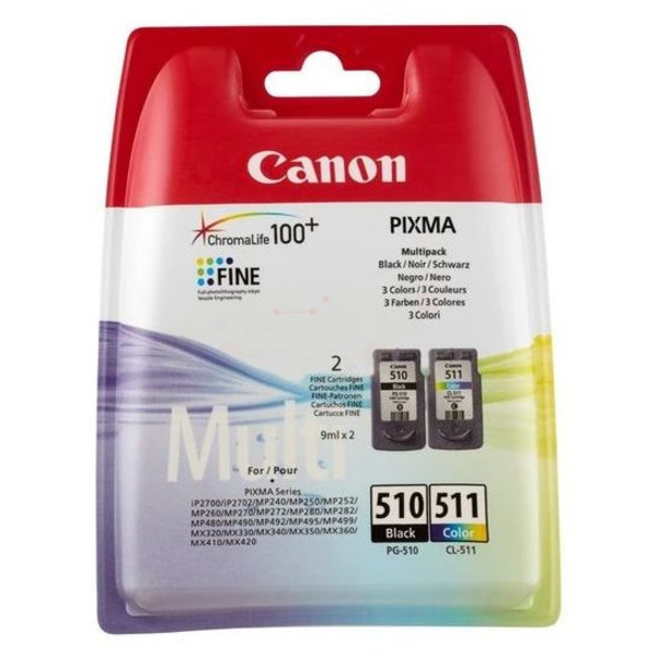 Original Canon 2970B010 / PG510+CL511 Druckkopfpatrone Multipack