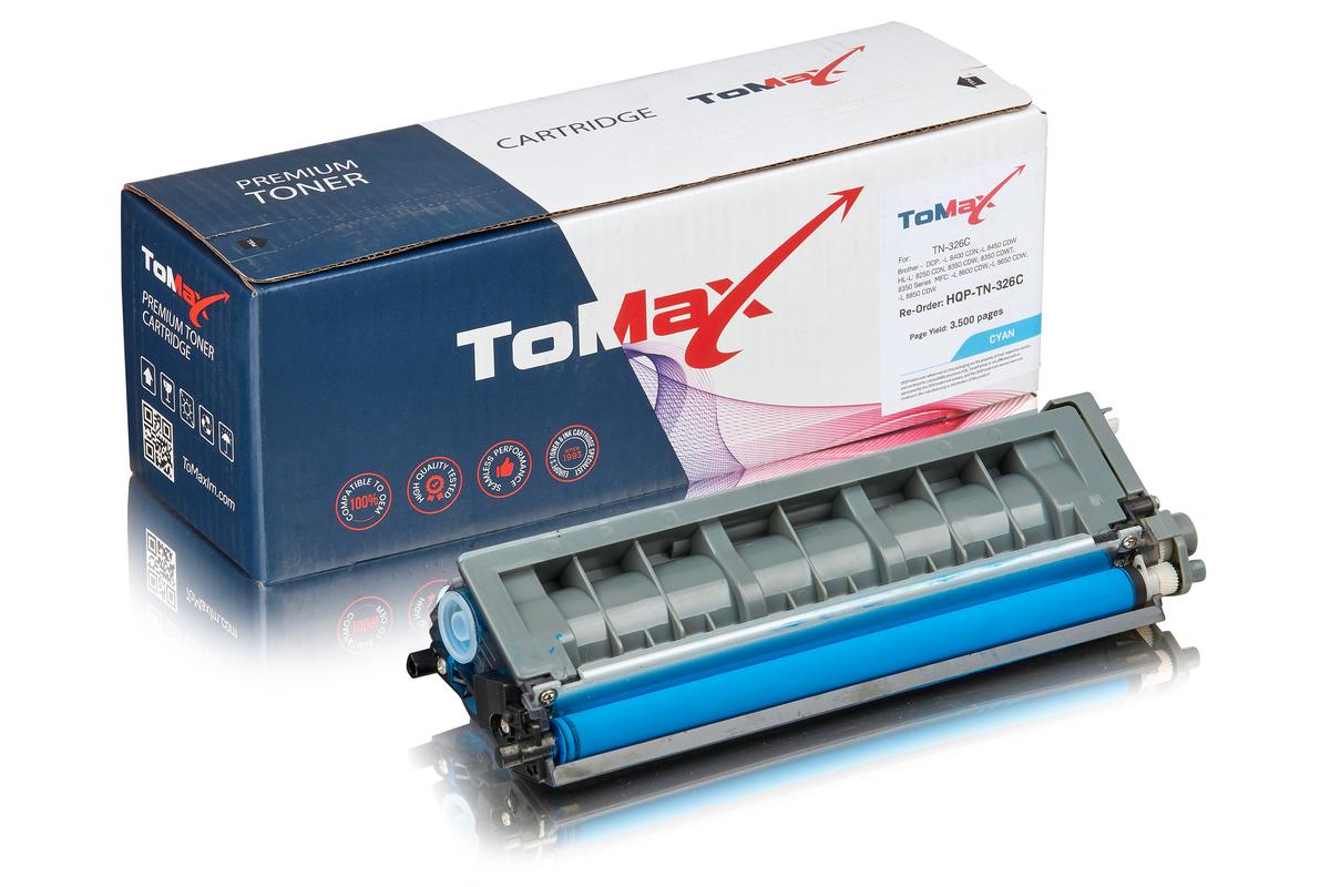 ToMax Premium ersetzt Brother TN-326C Toner, cyan