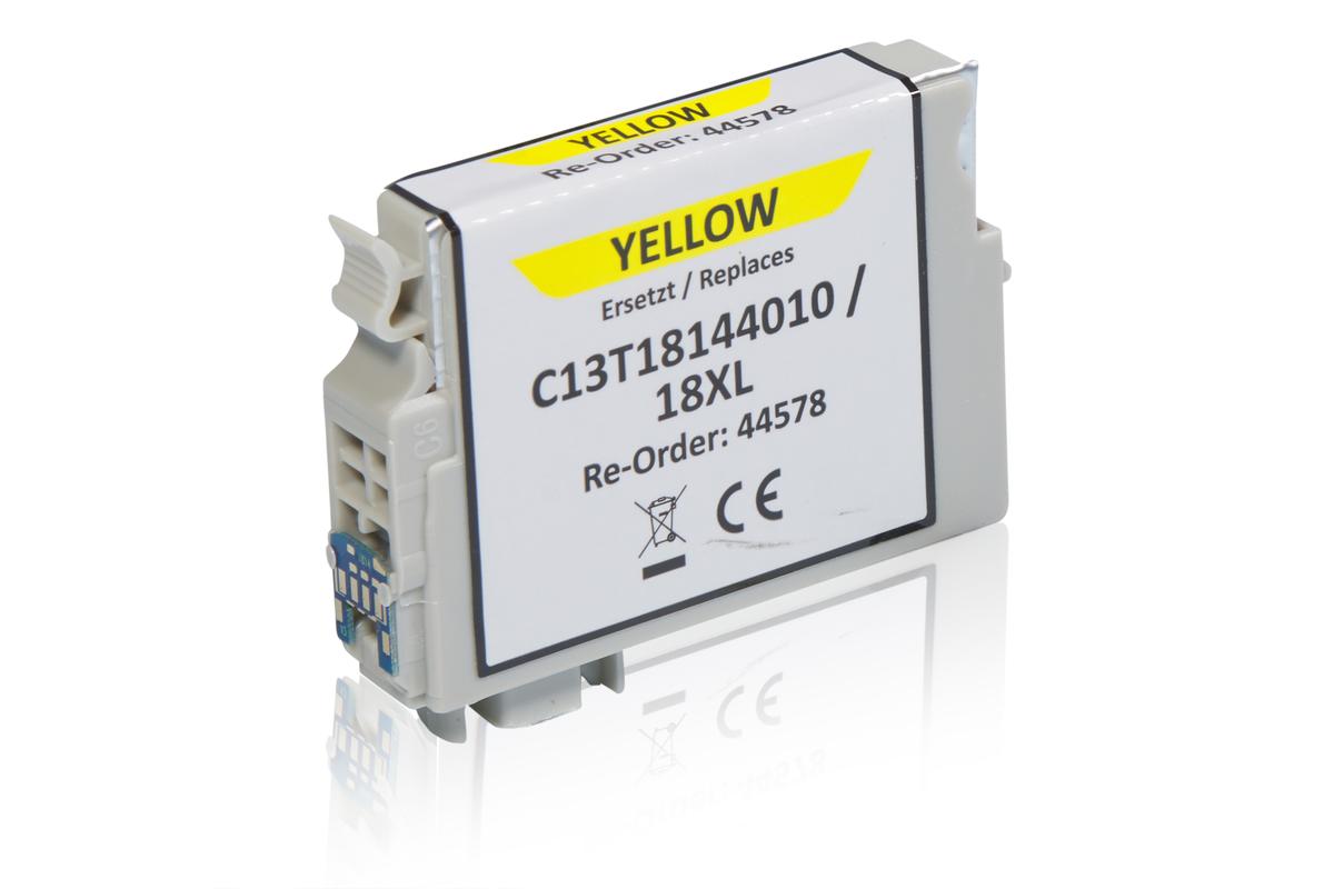 Kompatibel zu Epson C13T18144010 / 18XL Tintenpatrone, gelb