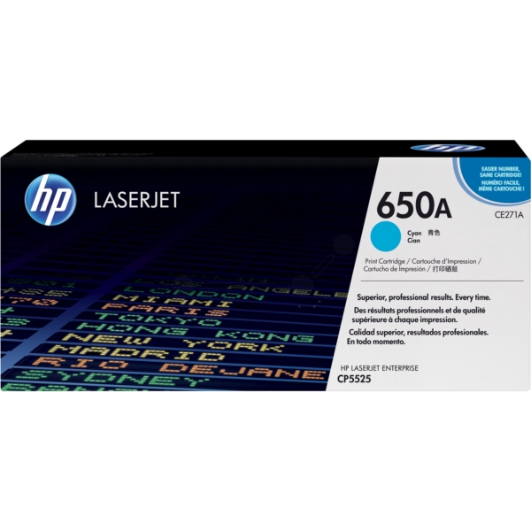 Original HP CE271A / 650A Toner cyan