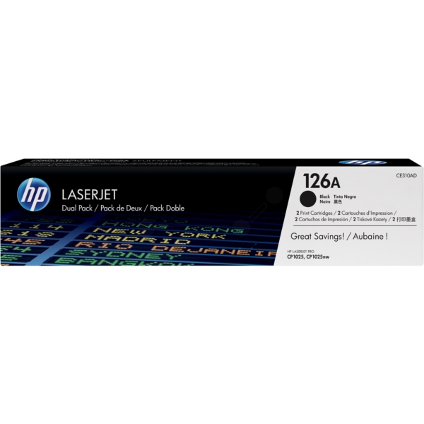 Original HP CE310AD / 126A Toner schwarz