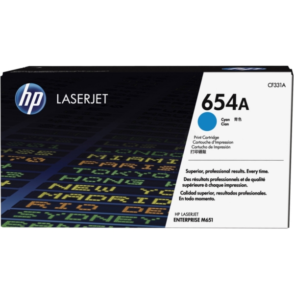 Original HP CF331A / 654A Toner cyan