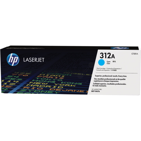 Original HP CF381A / 312A Toner cyan