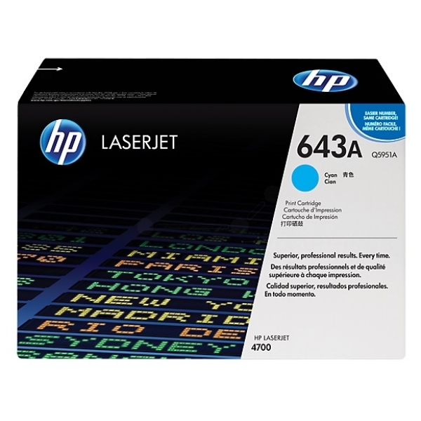 Original HP Q5951A / 643A Toner cyan