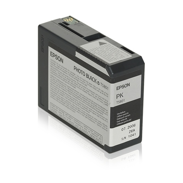 Original Epson C13T580100 / T5801 Tintenpatrone schwarz