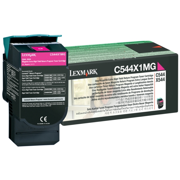 Original Lexmark C544X1MG Toner magenta