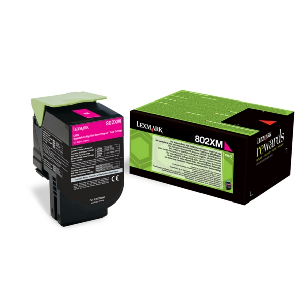 Original Lexmark 80C2XME / 802XM Toner magenta