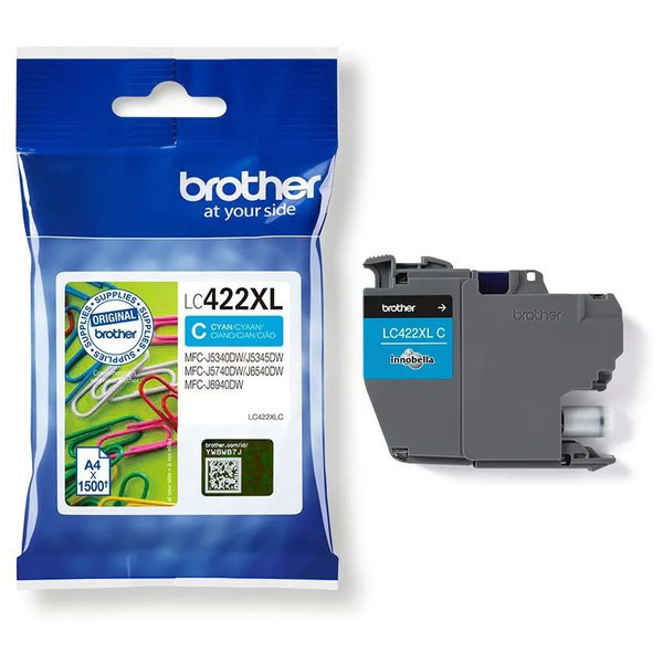 Brother LC422XLC ink cartridge 1 pc(s) Original Cyan