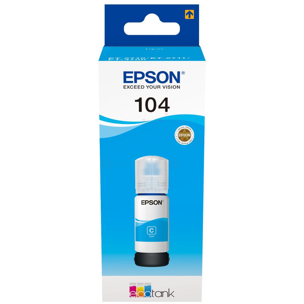 Original Epson C13T00P240 / 104 Tintenflasche cyan