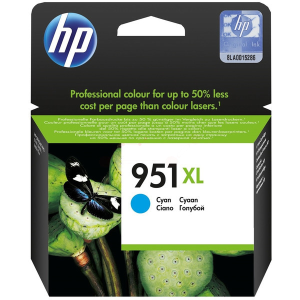 Original HP CN046AE / 951XL Tintenpatrone cyan